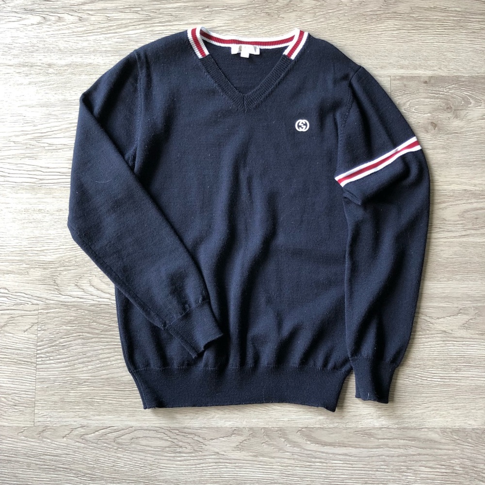 Gucci V-Neck Kids Sweater